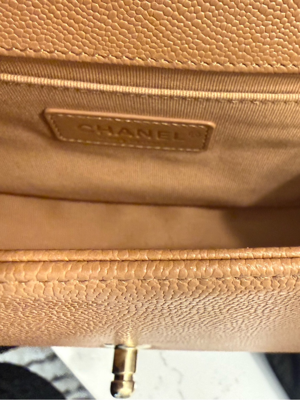 Chanel Brown Quilted Boy Flap Bag with Gold Hardware medium size - Picture 14 of 14